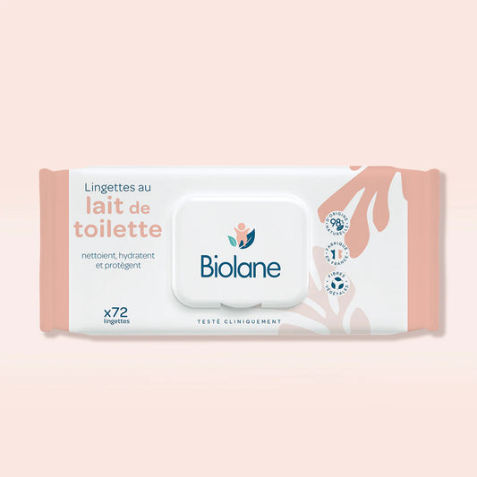 Biolane 72 lingettes au lait de toilette